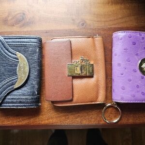 Vintage Women Chloe Kate Spade & Fendi Leather Wallets